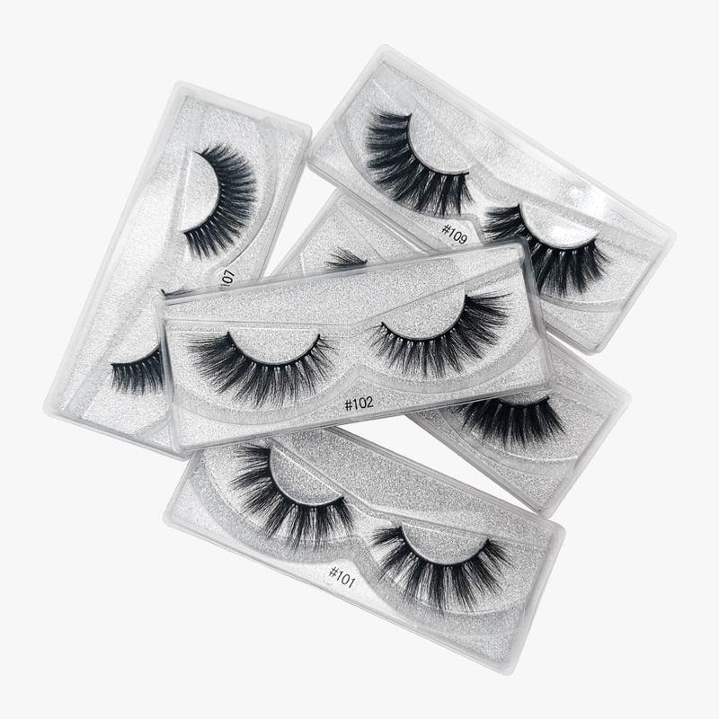 20/30/50/100 pairs Wholesale Eyelashes 3D fluffy Mink Lashes Natural soft False Eyelashes (M2)(1U86)