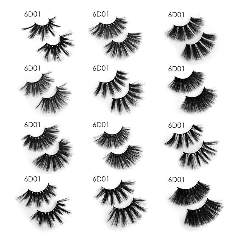 20 pairs Eyelashes 25mm Mink Eyelash 6d Mink Lashes Wholesale Eyelashes Bulk Eyelash (D86)(M2)(1U86)