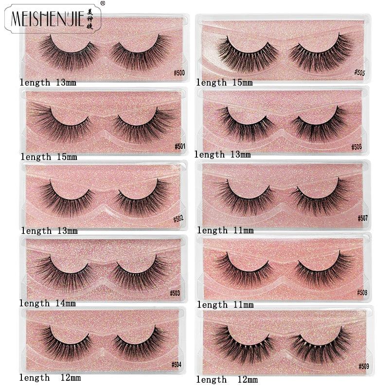 Wholesale soft Eyelashes 3d Mink Lashes Natural Mink Eyelashes Wholesale False Eyelashes Make up (M2)(1U86)