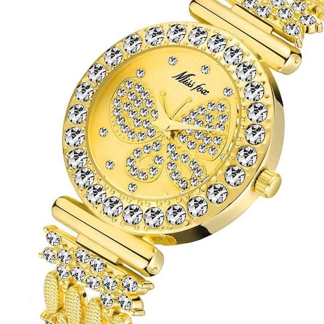 Great Butterfly Women Watches - Luxury Waterproof Special Bracelet Expensive Ladies Wrist Watch (1U82)(9WH3)