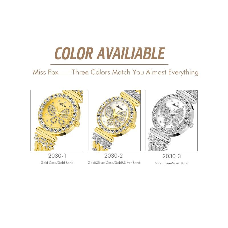 Great Butterfly Women Watches - Luxury Waterproof Special Bracelet Expensive Ladies Wrist Watch (1U82)(9WH3)