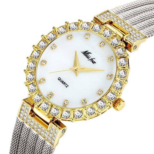 Beautiful Women's Luxury Watch - Waterproof Big Lab Diamond Ladies Wrist Watches (1U82)(9WH3)