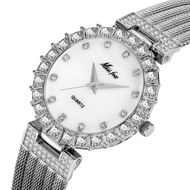 Beautiful Women's Luxury Watch - Waterproof Big Lab Diamond Ladies Wrist Watches (1U82)(9WH3)