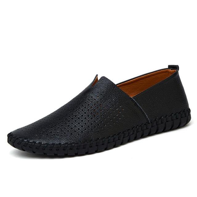 Genuine Men's Loafers Fashion Handmade Moccasins Soft Slip On Shoe (MSC2)(F12)