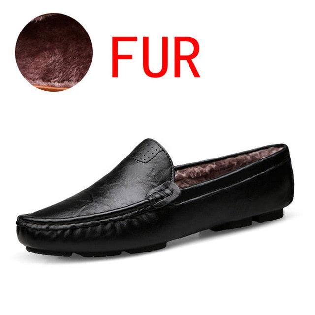 Soft Leather Men Loafers Handmade Casual Shoes - Men Moccasins Flat Shoes (MSC2)(F12)