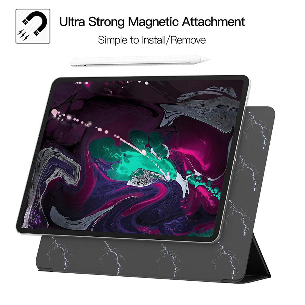 Magnetic Smart Case for iPad Pro 11 inch 2020 Cover, 3 fold Stand Case Magnetic Attachment Cover for iPad Pro 12.9 2020 Case (TLC3)