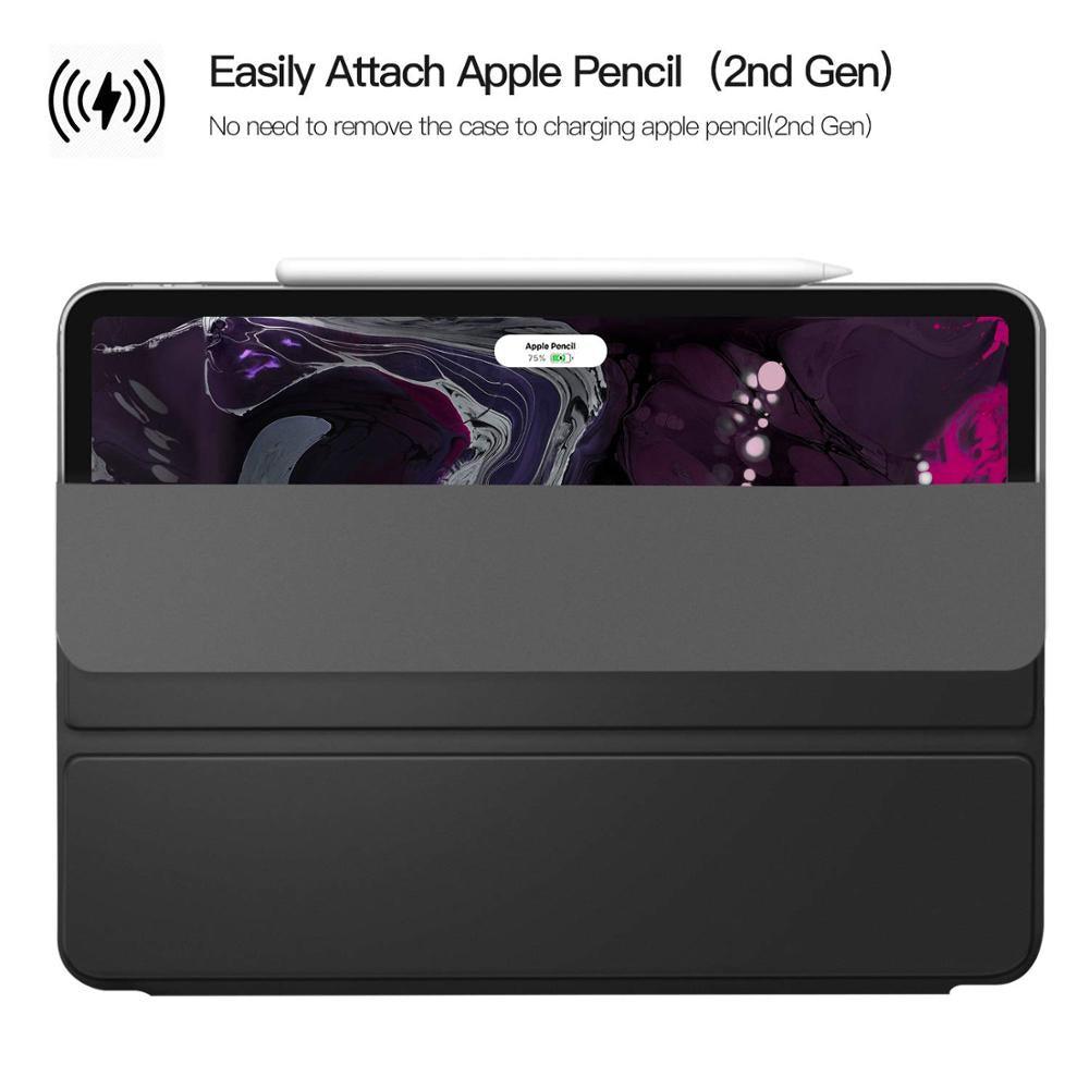 Magnetic Smart Case for iPad Pro 11 inch 2020 Cover, 3 fold Stand Case Magnetic Attachment Cover for iPad Pro 12.9 2020 Case (TLC3)
