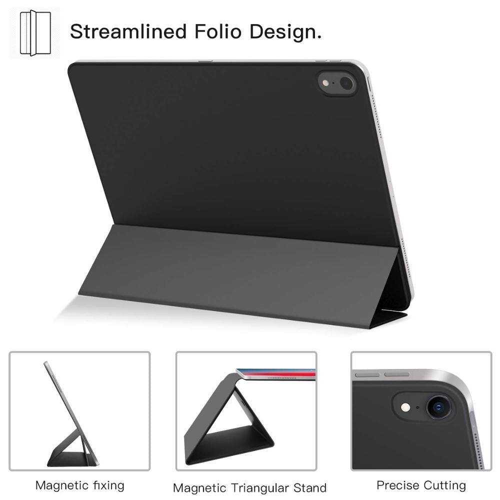 Magnetic Smart Case for iPad Pro 11 inch 2020 Cover, 3 fold Stand Case Magnetic Attachment Cover for iPad Pro 12.9 2020 Case (TLC3)