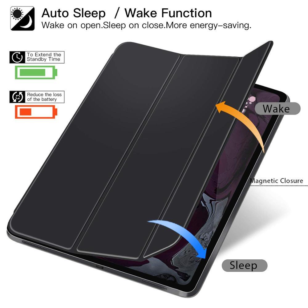 Magnetic Smart Case for iPad Pro 11 inch 2020 Cover, 3 fold Stand Case Magnetic Attachment Cover for iPad Pro 12.9 2020 Case (TLC3)