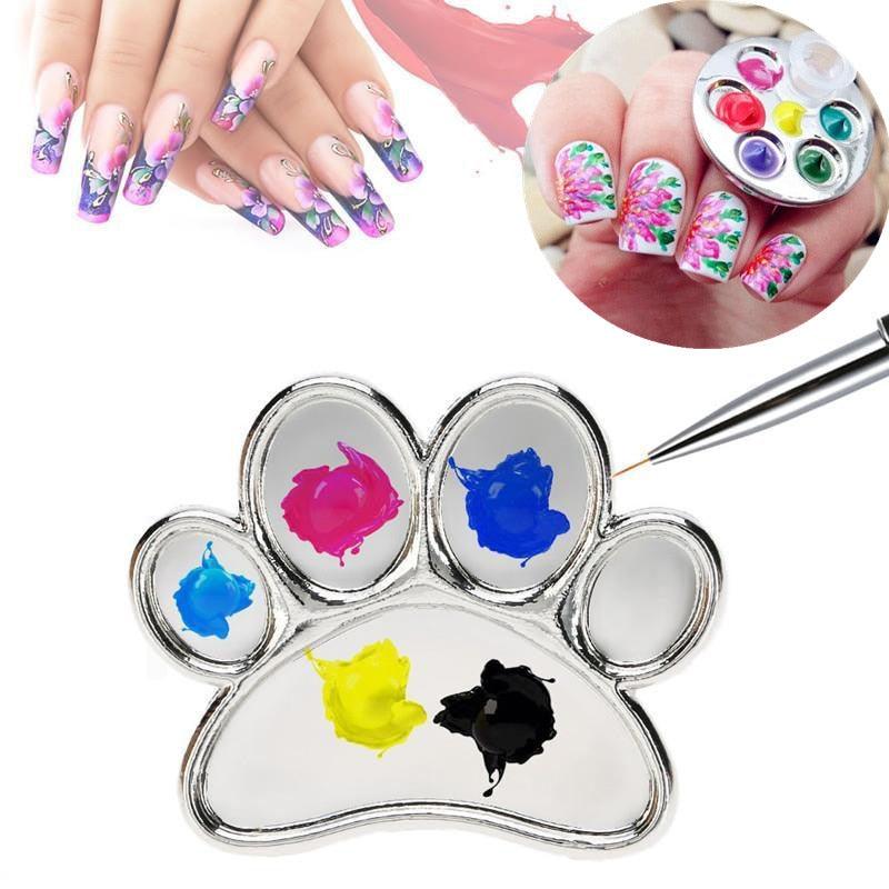 3 Different Shapes Cute Stainless Steel Beauty Palette Manicure Nail Tools Cosmetics Ring Spatula Tool (N3)(F85)