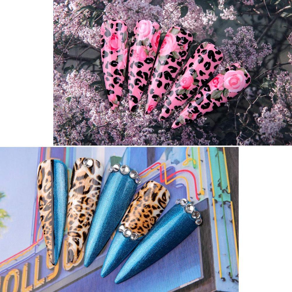 Nail Art Foil Transfer Stickers Nail Art Supplies Foil Transfers 10 Rolls Nail Decals Nail Extension Gel Art Decorations(N7)(F85)