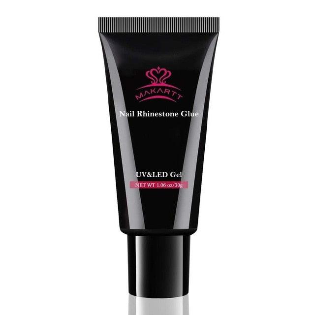 Nail Art Rhinestone Glue Gel 30g Super Adhesive Nail Gel for Gems, Nail Art Gel Glue for Rhinestones Crystal Stones (N1)(1U85)(F85)