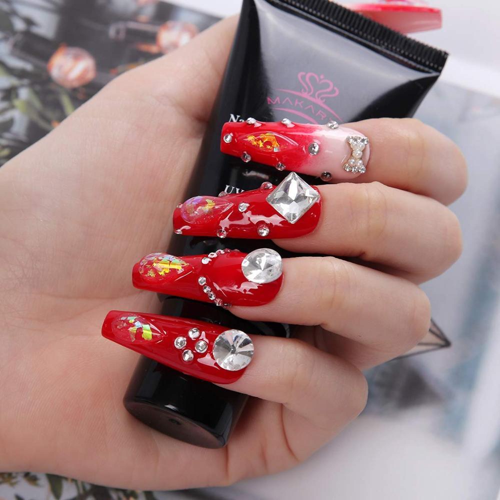 Nail Art Rhinestone Glue Gel 30g Super Adhesive Nail Gel for Gems, Nail Art Gel Glue for Rhinestones Crystal Stones (N1)(1U85)(F85)