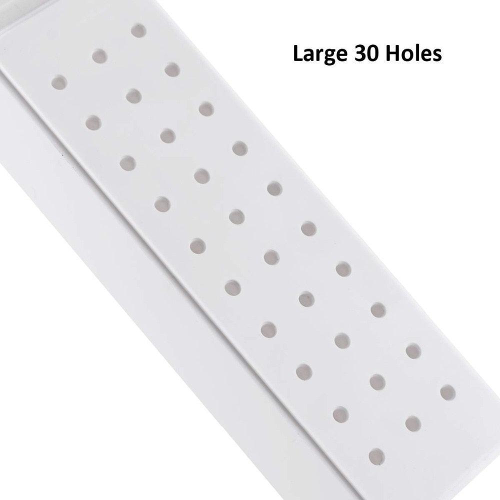 Nail Drill Bits Holder Stand Displayer Organizer Container 30 Holes Manicure Tools (N3)(F85)