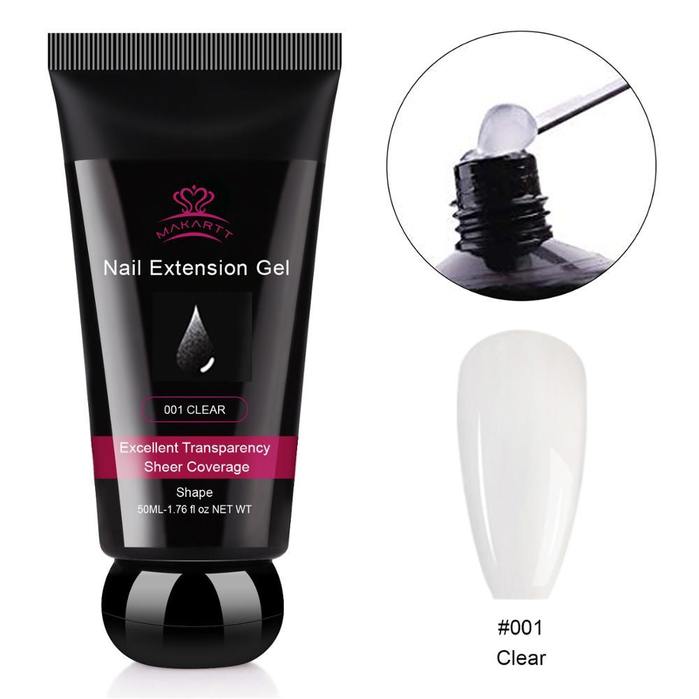 Nail Extension Gel Clear Builder Gel Nail Gel Trendy Nail Art Design Nail Extension Gel Salon Nail Easy (N1)(1U85)