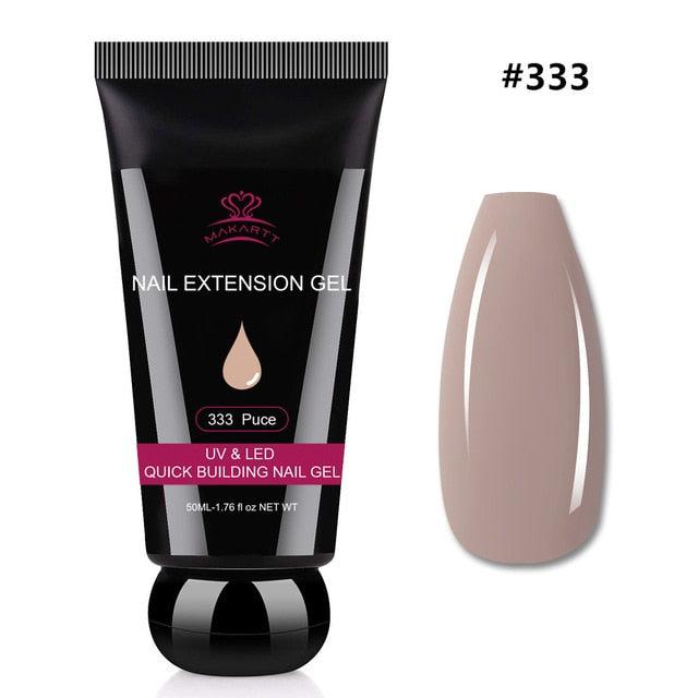 Nail Extension Gel Clear Builder Gel Nail Gel Trendy Nail Art Design Nail Extension Gel Salon Nail Easy (N1)(1U85)