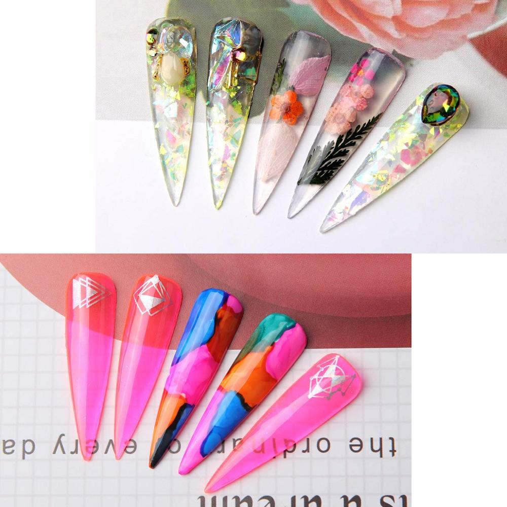 Pink Poly Nail Extension Gel Kit, Nail Extension Gel Builder Gel Kit Nail Enhancement Gel Poly Nail Thickening (N1)(1U85)(F85)