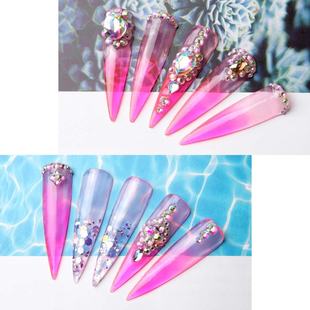 Pink Poly Nail Extension Gel Kit, Nail Extension Gel Builder Gel Kit Nail Enhancement Gel Poly Nail Thickening (N1)(1U85)(F85)
