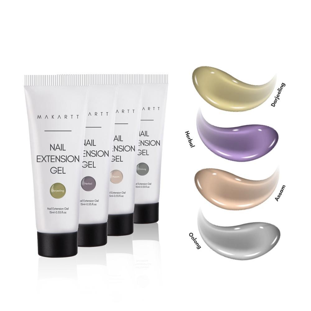 Poly Nail Extension Kit, High Tea Nail Extension Gel Fall Winter Collection Builder Extension Gel Nail Enhancement (D85)(N1)(N3)(1U85)