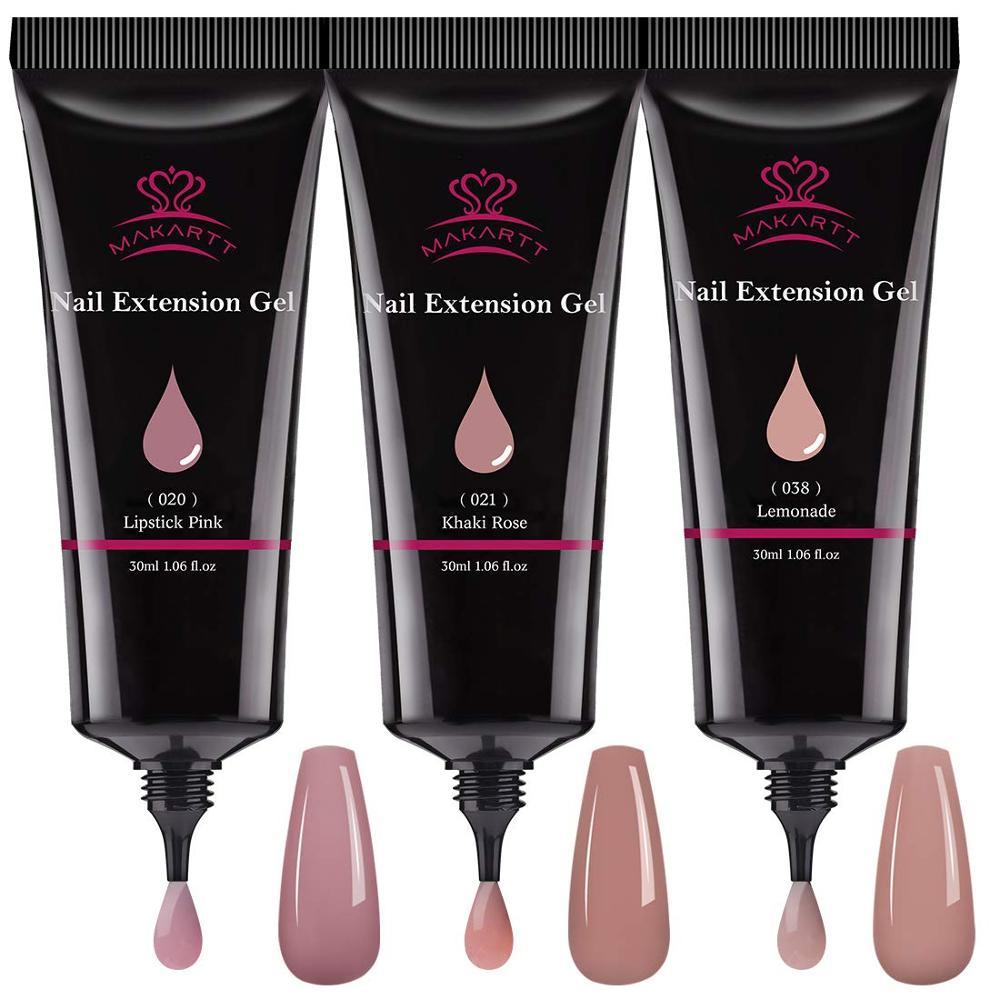 Nail Gel Nail Builder Gel Enhancement Extension Poly Nail Gel Trial Kit Professional (N1)(1U85)(F85)