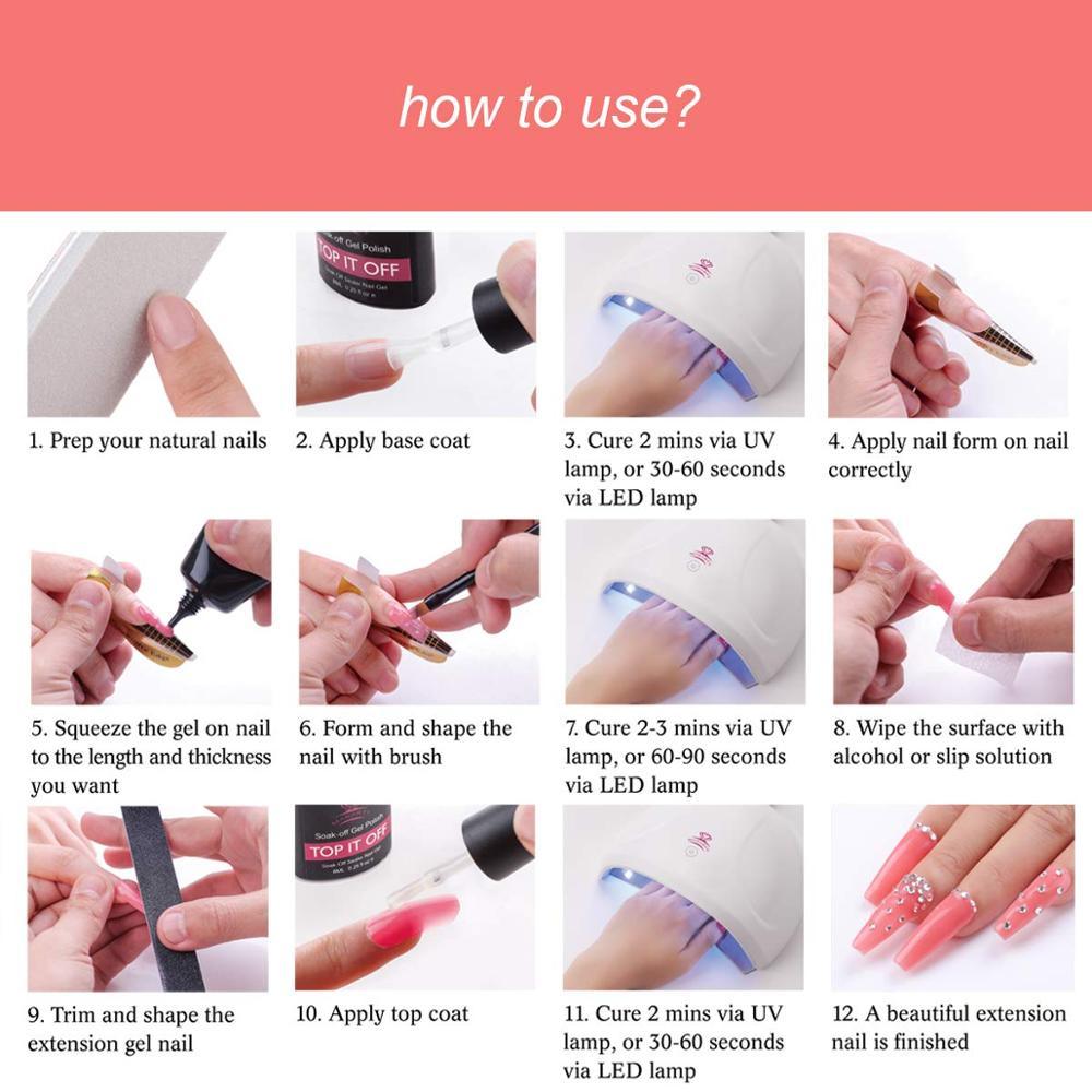Nail Gel Nail Builder Gel Enhancement Extension Poly Nail Gel Trial Kit Professional (N1)(1U85)(F85)