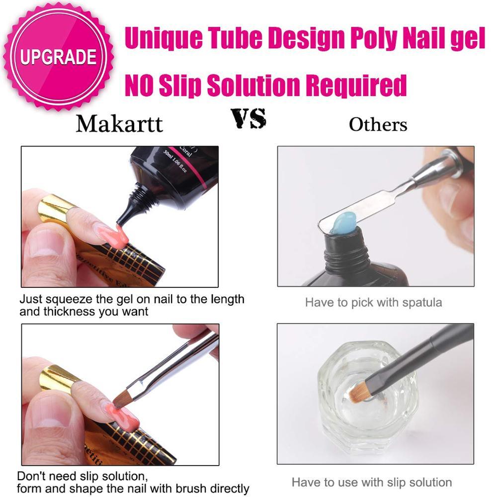 Nail Gel Nail Builder Gel Enhancement Extension Poly Nail Gel Trial Kit Professional (N1)(1U85)(F85)
