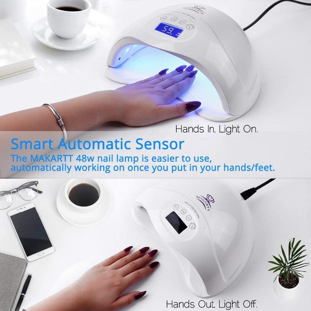 SUN5plus 48W Led Quick Drying Painless Nail Dryer Phototherapy Light Curing Nail Gel Manicure Tools (N3)(F85)