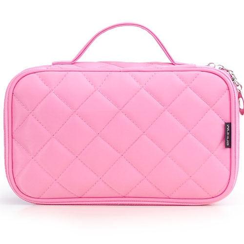 Makeup Bag - Large Waterproof Nylon Travel Cosmetic Bag - Travel Organizer Make Up Wash Toiletry Bag (LT5)(F79)