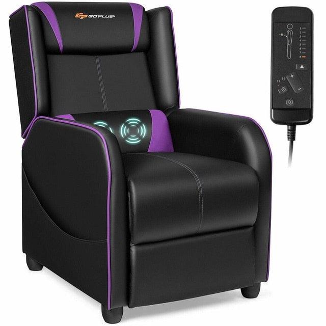 Massage Gaming Recliner Chair Single Living Room Sofa Home Theater Seat (FW2)(RG)(1U67)