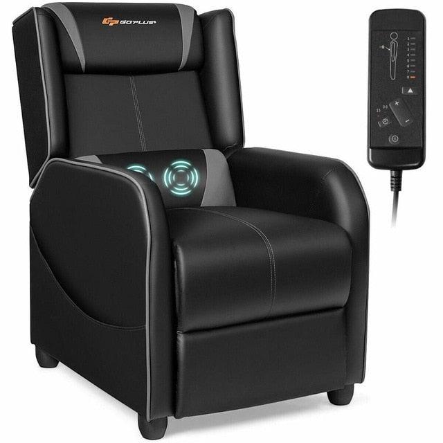 Massage Gaming Recliner Chair Single Living Room Sofa Home Theater Seat (FW2)(RG)(1U67)