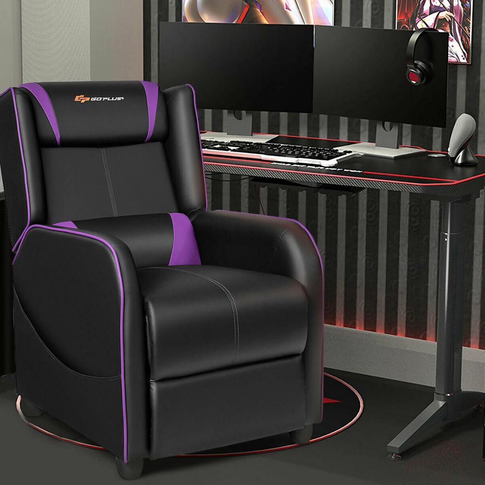 Massage Gaming Recliner Chair Single Living Room Sofa Home Theater Seat (FW2)(RG)(1U67)