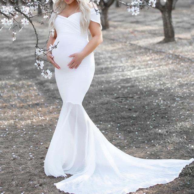 Gorgeous Maternity Dresses - Photo Shoot Pregnant Sexy Mermaid Gown - Baby Shower Photography Props (Z6)(Z8)(1Z1)(2Z1)(3Z1)