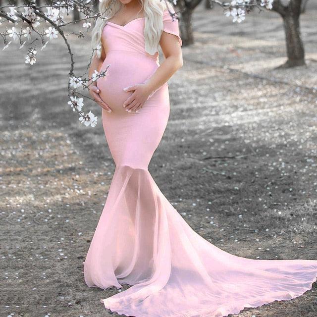 Gorgeous Maternity Dresses - Photo Shoot Pregnant Sexy Mermaid Gown - Baby Shower Photography Props (Z6)(Z8)(1Z1)(2Z1)(3Z1)