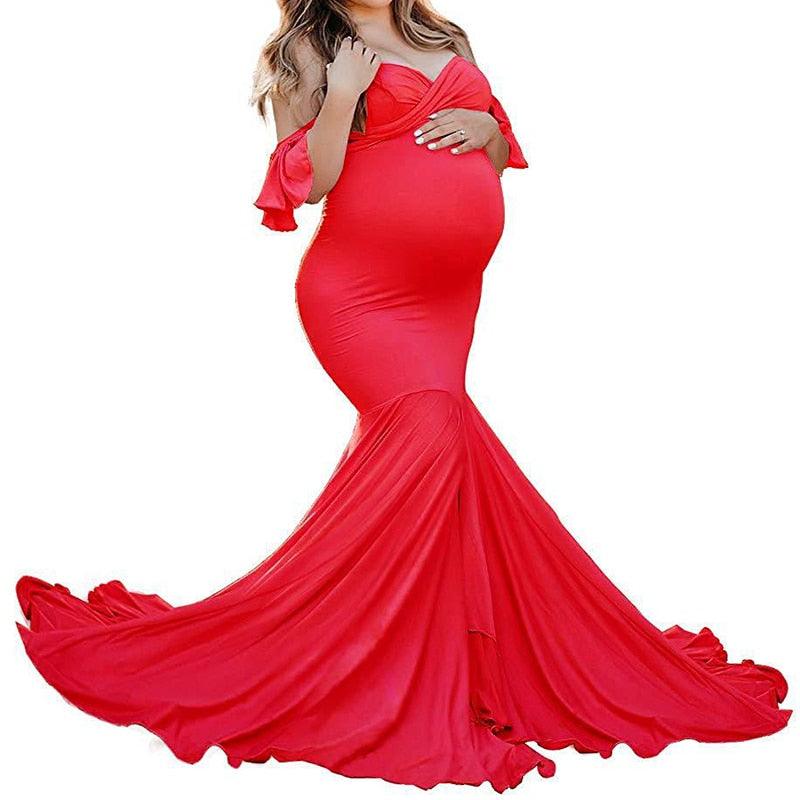 Gorgeous Maternity Dresses - Photo Shoot Pregnant Sexy Mermaid Gown - Baby Shower Photography Props (Z6)(Z8)(1Z1)(2Z1)(3Z1)
