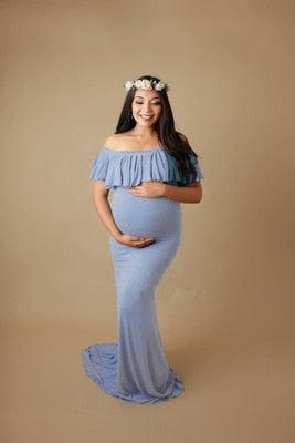 New Sleeveless Maxi Long Elegant Maternity Dress - Photography Props (3Z1)(2Z1)(7Z1)(Z6)