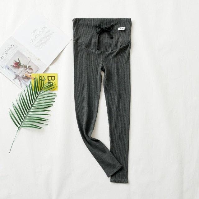 Nice Maternity Leggings - Cotton Adjustable Waist Pregnant Women Clothes (F6)(2Z7)(7Z2)