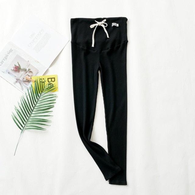 Nice Maternity Leggings - Cotton Adjustable Waist Pregnant Women Clothes (F6)(2Z7)(7Z2)