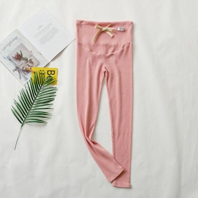Nice Maternity Leggings - Cotton Adjustable Waist Pregnant Women Clothes (F6)(2Z7)(7Z2)