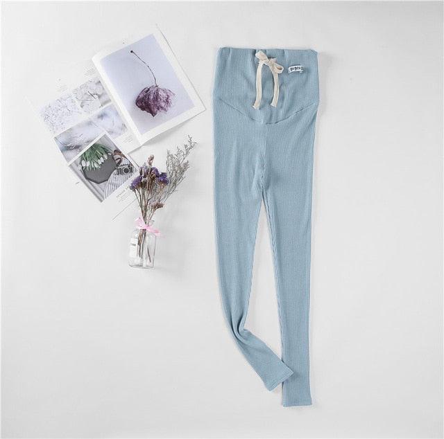 Nice Maternity Leggings - Cotton Adjustable Waist Pregnant Women Clothes (F6)(2Z7)(7Z2)