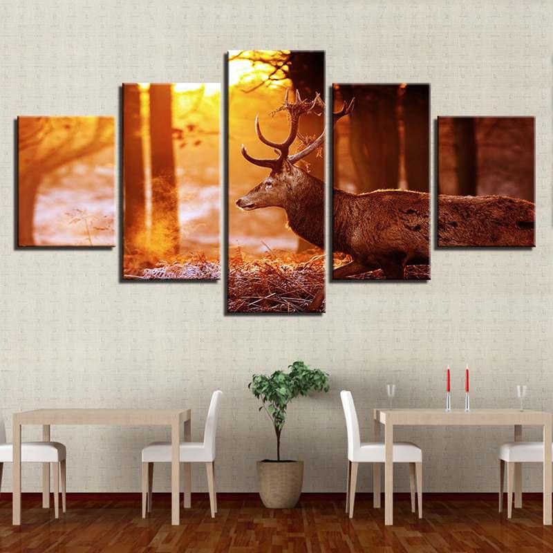 Meigar Canvas Paintings Living Room Wall Art Framework HD Prints (D63)(1BM)(1U63)(AD1)(1U62)