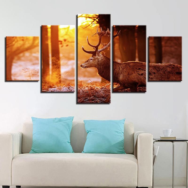 Meigar Canvas Paintings Living Room Wall Art Framework HD Prints (D63)(1BM)(1U63)(AD1)(1U62)