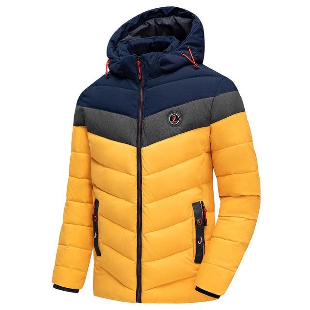 Men Winter Casual Warm Thick Waterproof Jacket - Coat Men New Autumn Outwear Windproof (TM4)(F100)