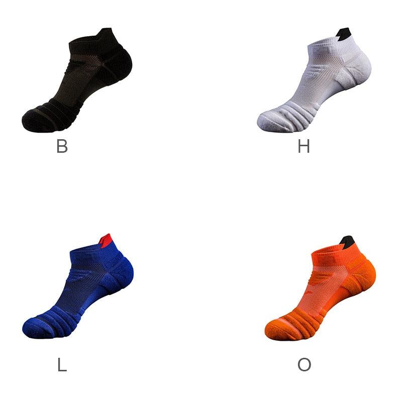 Men Anti-slip Sport Socks - Basketball Running Socks - Breathable Hiking Cycling Walking Outdoor Sock (1U92)
