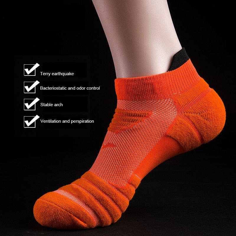 Men Anti-slip Sport Socks - Basketball Running Socks - Breathable Hiking Cycling Walking Outdoor Sock (1U92)