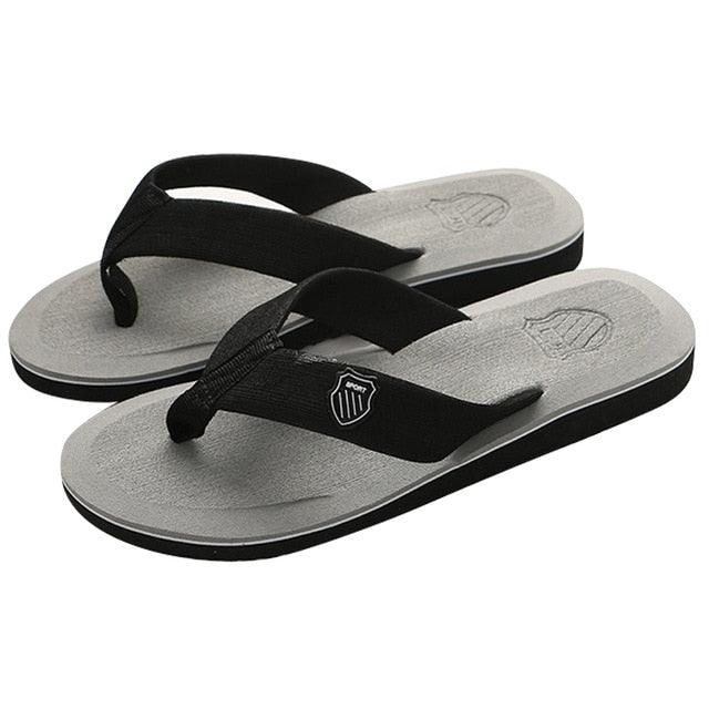 Men Beach Slippers - Home Outdoor House Flip Flops - Soft Footwear (MSC6)(F12)