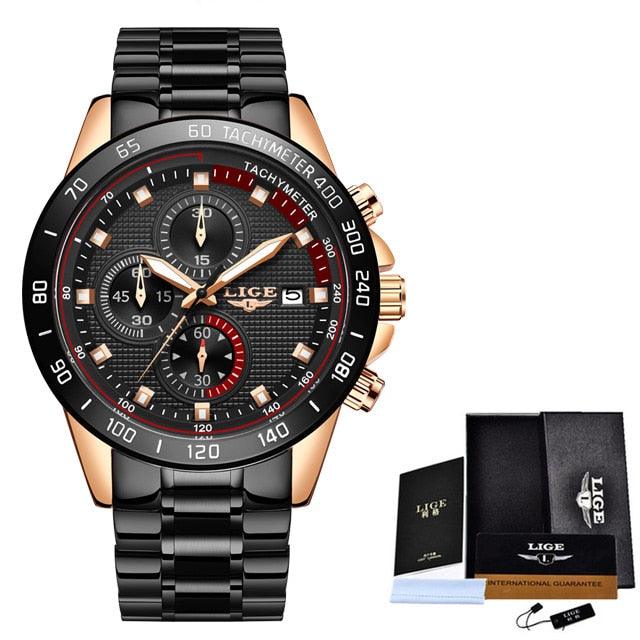 Men's Best Gift Fashion Business Watches - Luxury Brand Stainless Steel Clock (2MA1)(F84)
