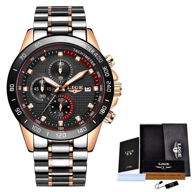 Men's Best Gift Fashion Business Watches - Luxury Brand Stainless Steel Clock (2MA1)(F84)
