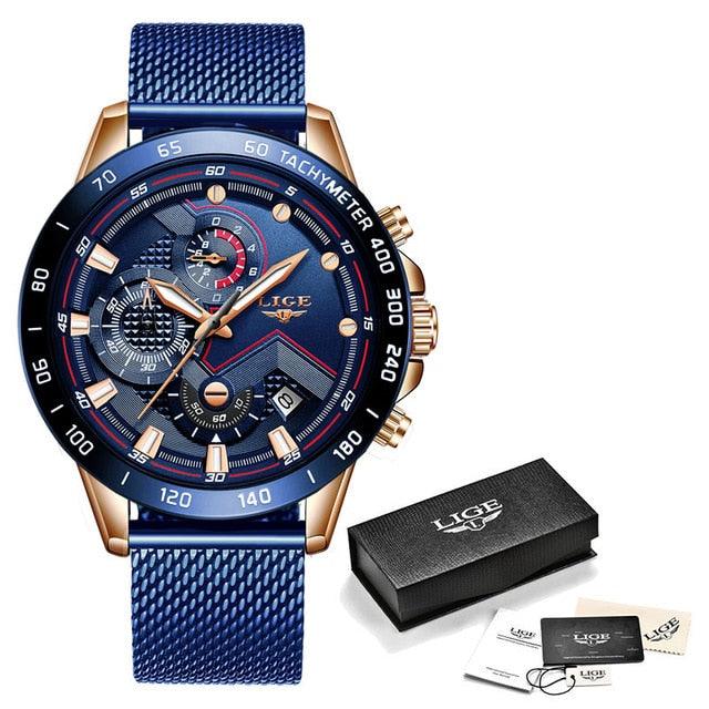 Men's Best Gift Fashion Business Watches - Luxury Brand Stainless Steel Clock (2MA1)(F84)
