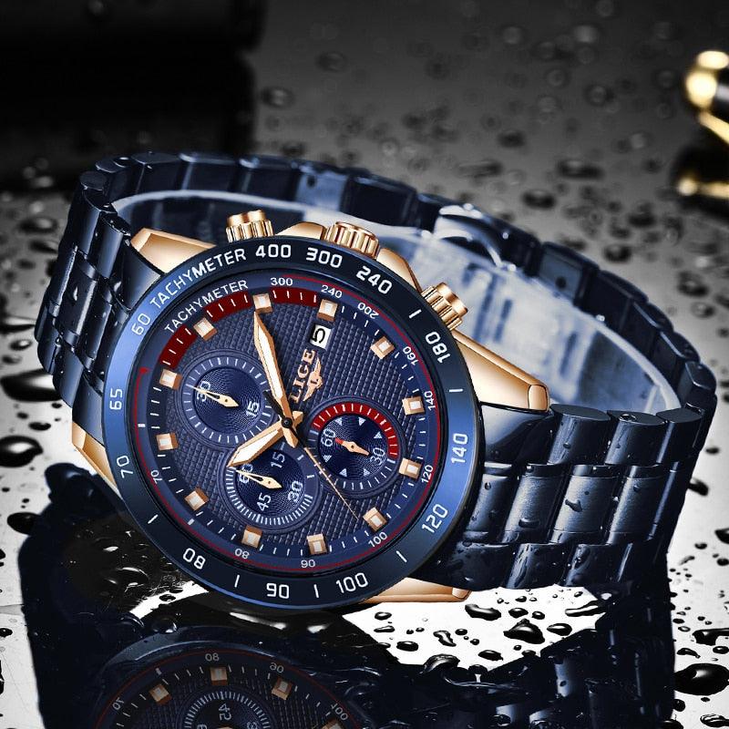 Men's Best Gift Fashion Business Watches - Luxury Brand Stainless Steel Clock (2MA1)(F84)