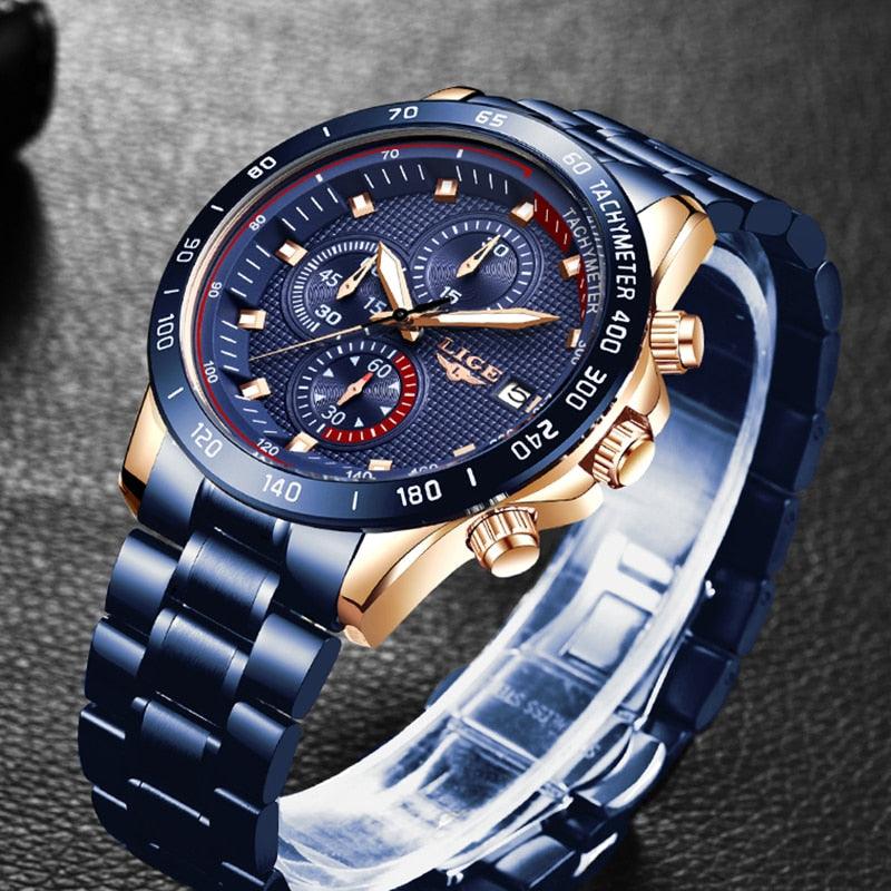 Men's Best Gift Fashion Business Watches - Luxury Brand Stainless Steel Clock (2MA1)(F84)